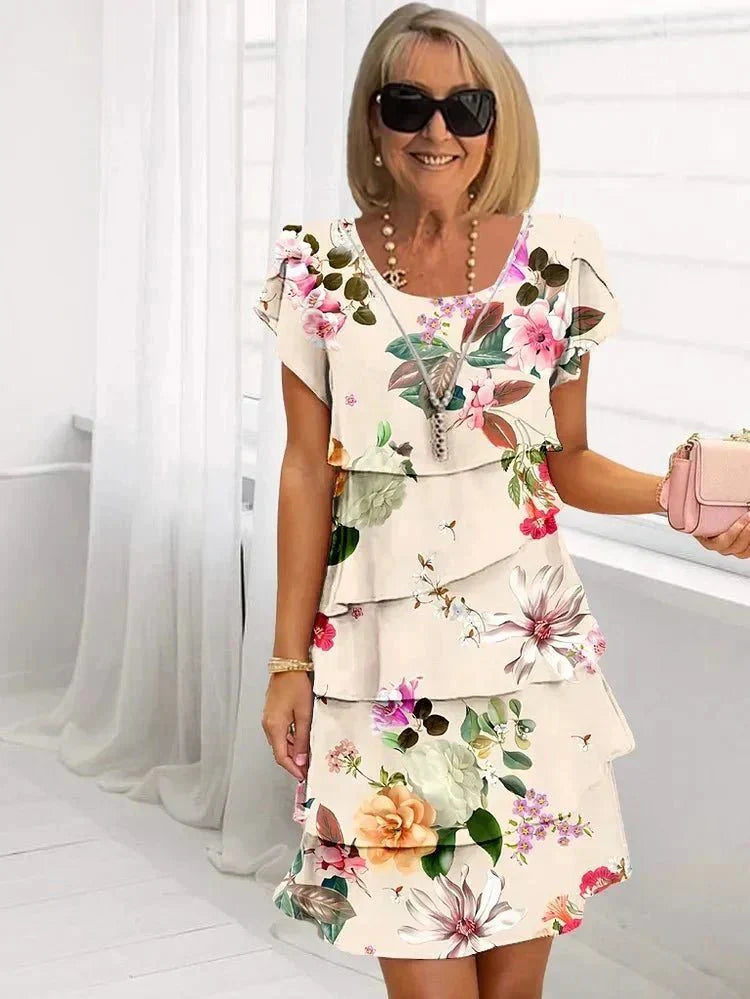 Fiorella™ | Vestido floral con caída