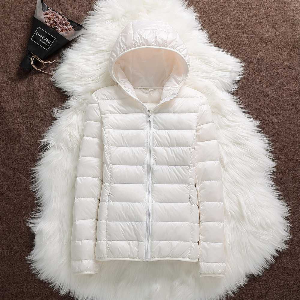 Manuela – Chaqueta Impermeable con Plumón de Pato Blanco