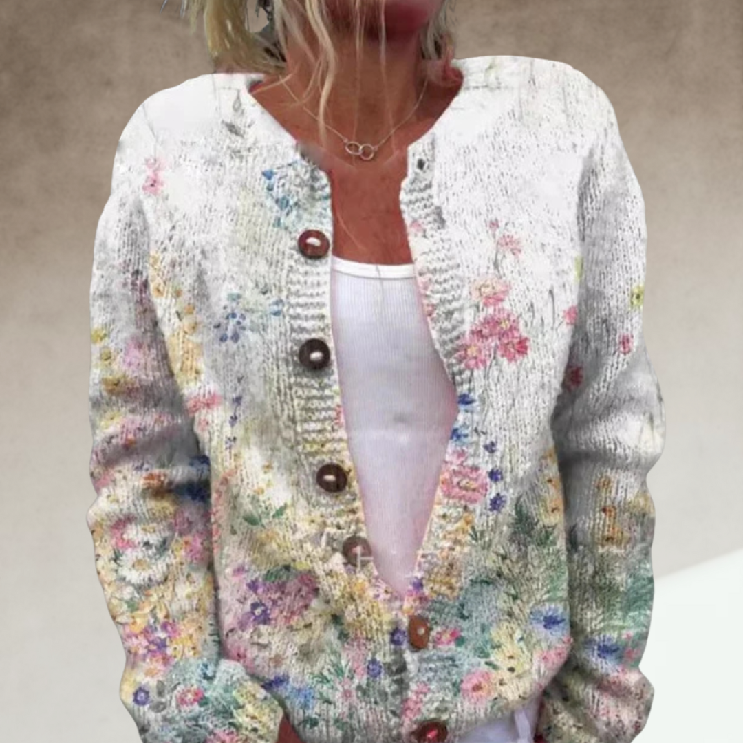 LILA | Cárdigan con Estampado Floral