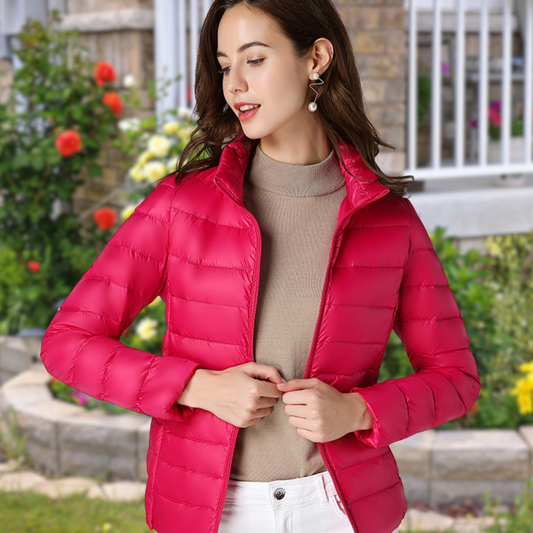 Isla – Chaqueta Acolchada Impermeable Blanca