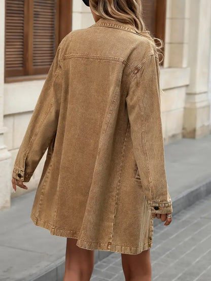 Tacie - Chaqueta vaquera con bolsillos delanteros