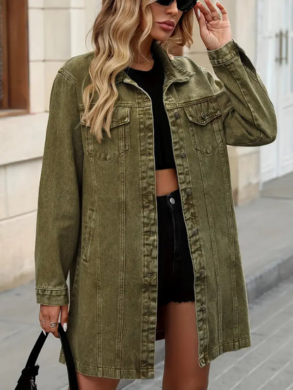 Tacie - Chaqueta vaquera con bolsillos delanteros