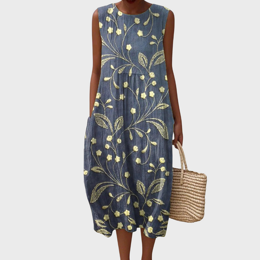 GEMA - VESTIDO MIDI ESTAMPADO