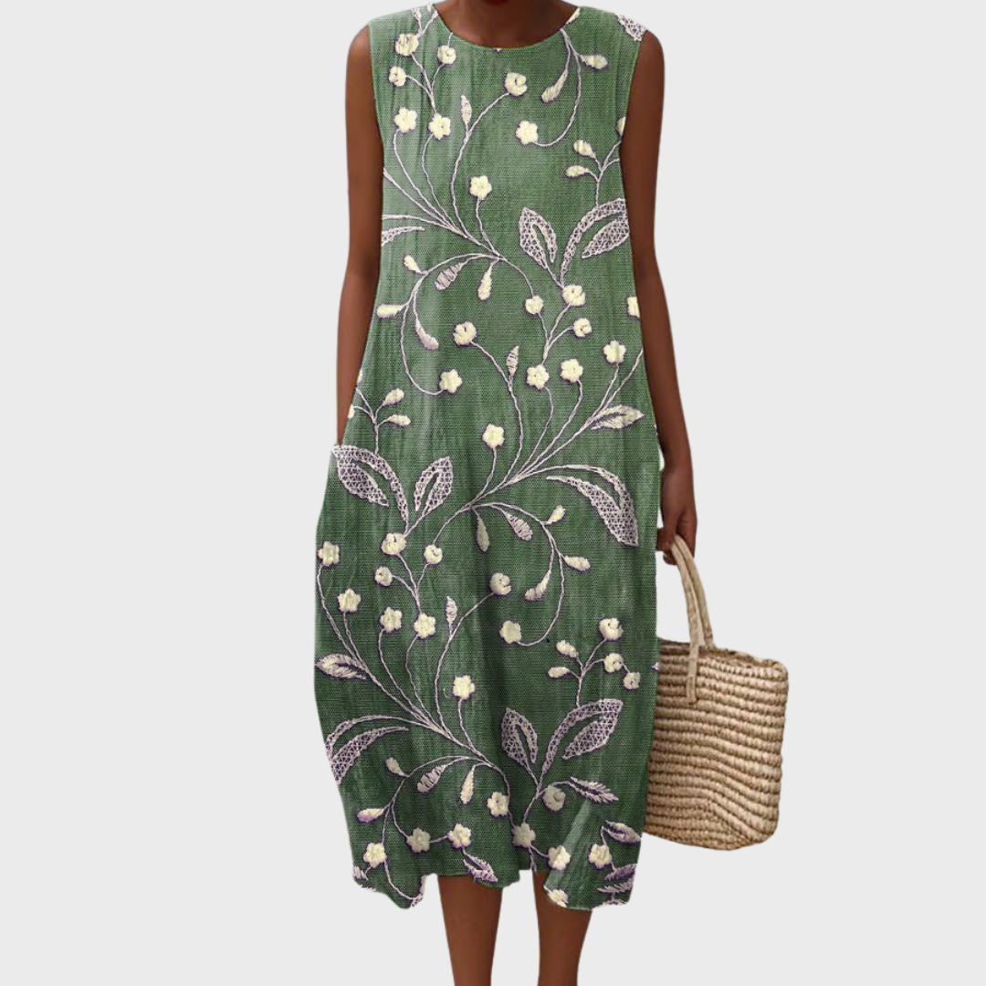 GEMA - VESTIDO MIDI ESTAMPADO