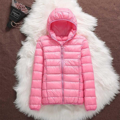 Manuela – Chaqueta Impermeable con Plumón de Pato Blanco