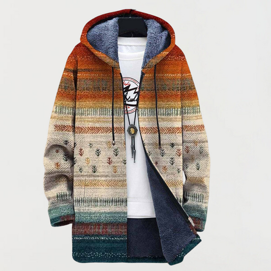 Ava | Cardigan à rayures automnales