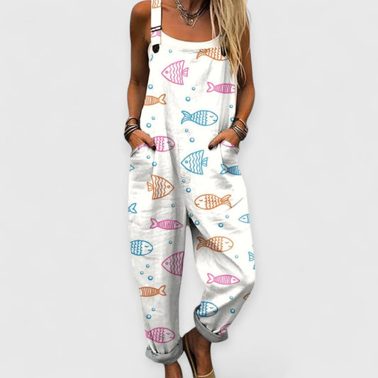 Ella™ | Mono vintage de pierna ancha para mujer