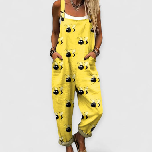 Klementyna™ | Mono vintage de pierna ancha para mujer