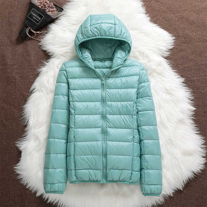 Manuela – Chaqueta Impermeable con Plumón de Pato Blanco
