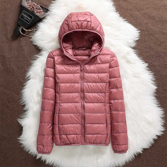 Manuela – Chaqueta Impermeable con Plumón de Pato Blanco