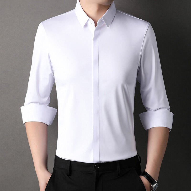 SANTI | Camisa elástica sin arrugas para hombre