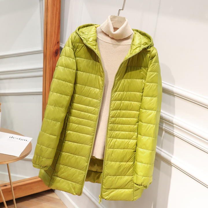 Manuela – Chaqueta Impermeable con Plumón de Pato Blanco