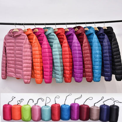 Manuela – Chaqueta Impermeable con Plumón de Pato Blanco