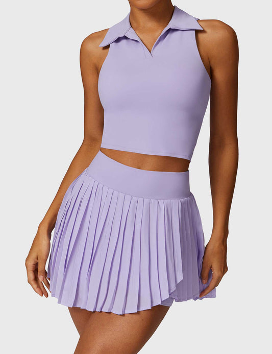 Conjuntos de falda de tenis y top corto Yeoreo