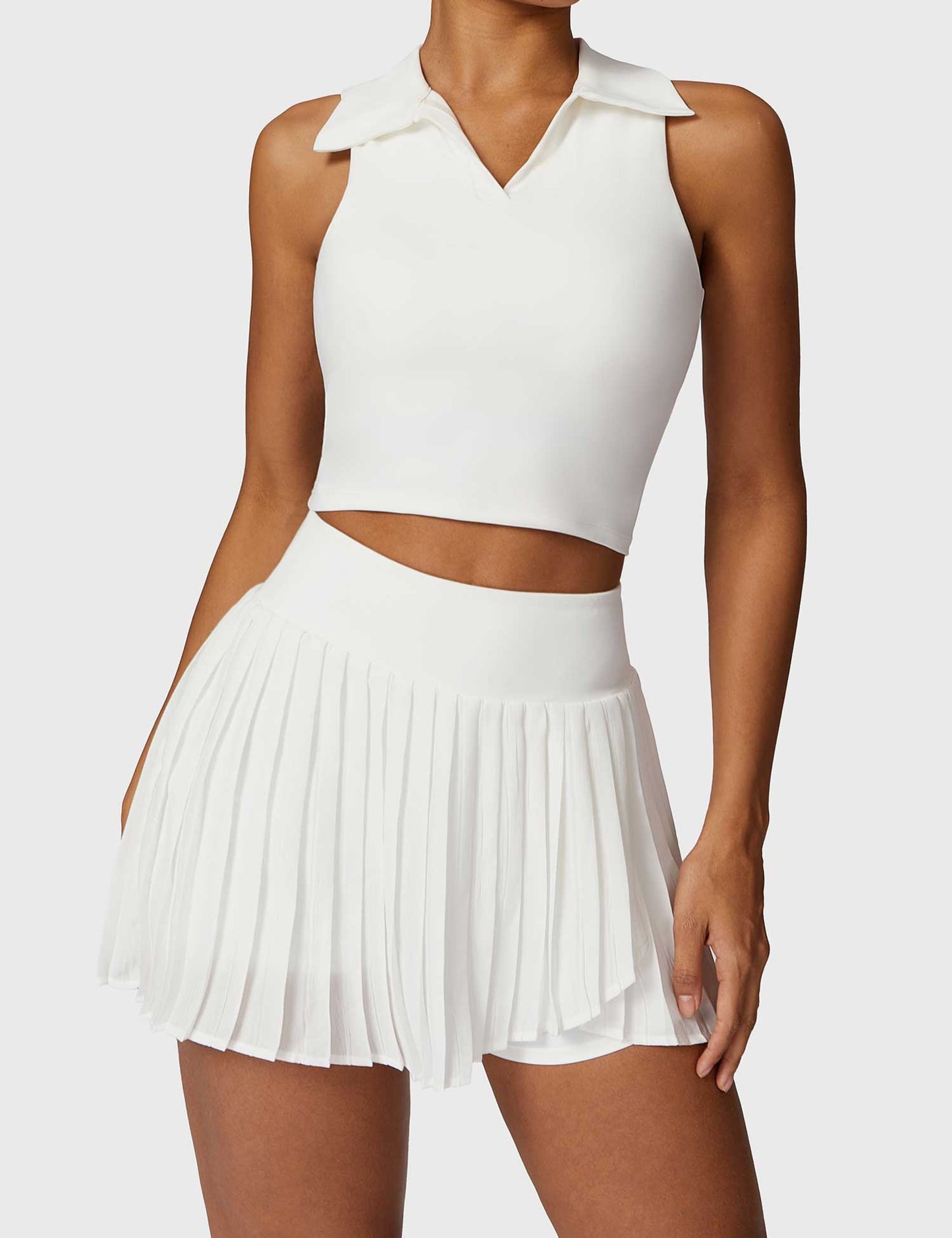 Conjuntos de falda de tenis y top corto Yeoreo