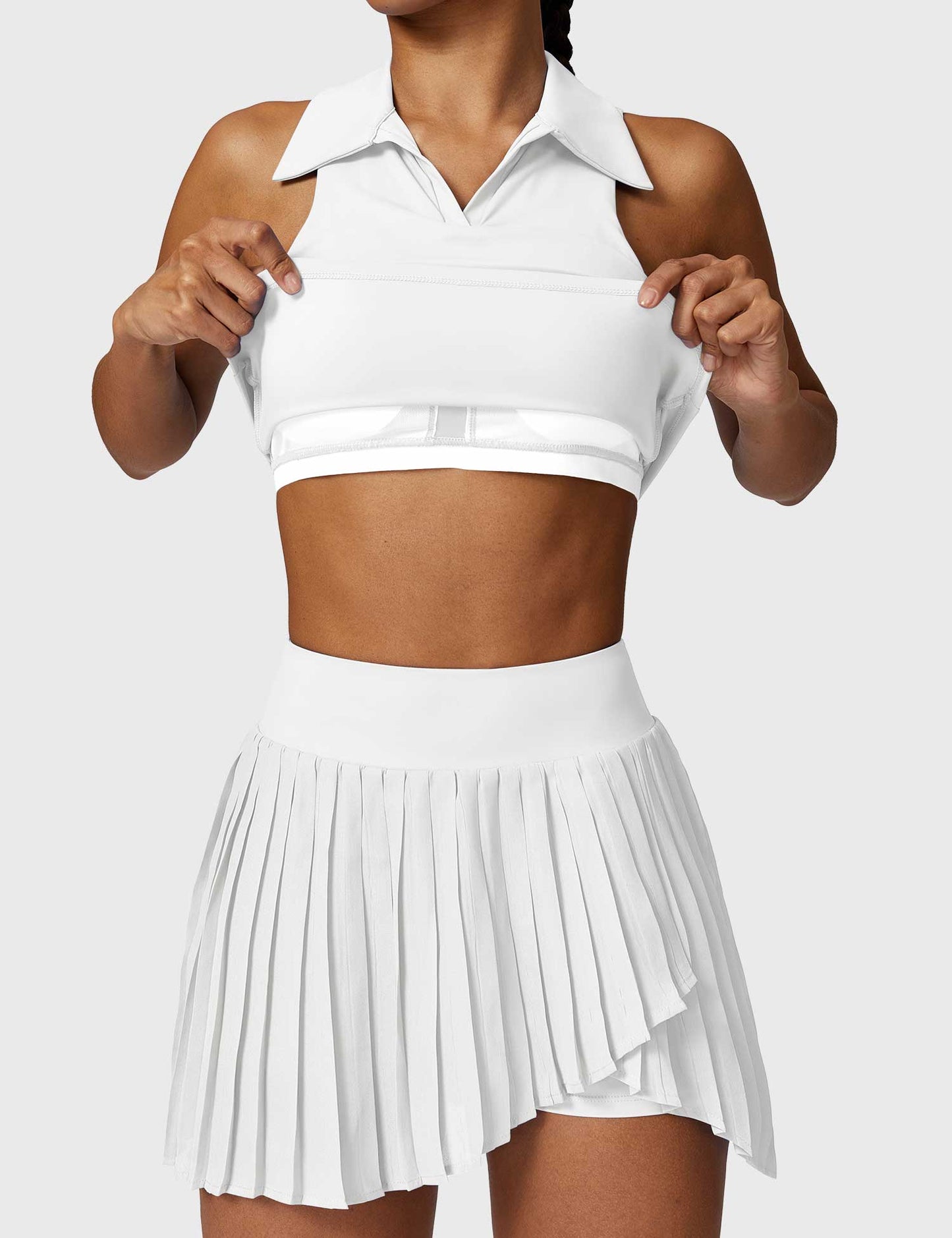 Conjuntos de falda de tenis y top corto Yeoreo